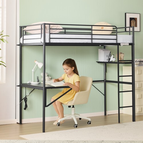 Bunk single high sleeper bed - bunk,