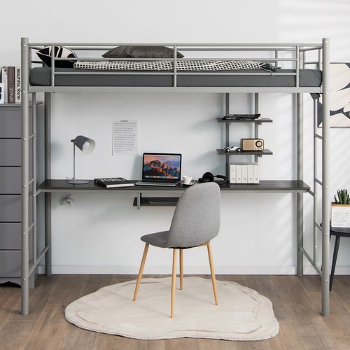 5ft single metal - metal, bed
