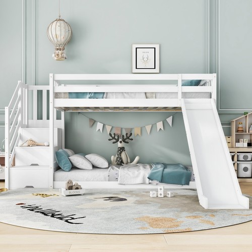 3ft wooden bunk beds - wooden, kids