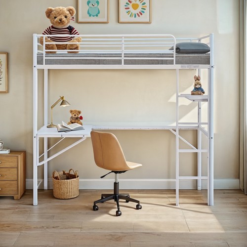 Bunk single high sleeper bed - single,