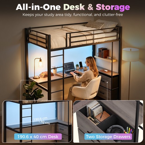 High sleeper bunk bed with - sleeper,