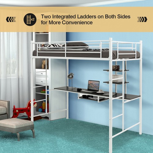 High sleeper bunk bed desk - bunk,