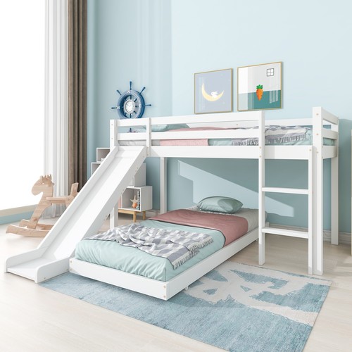 3ft single bunk beds pine - single,
