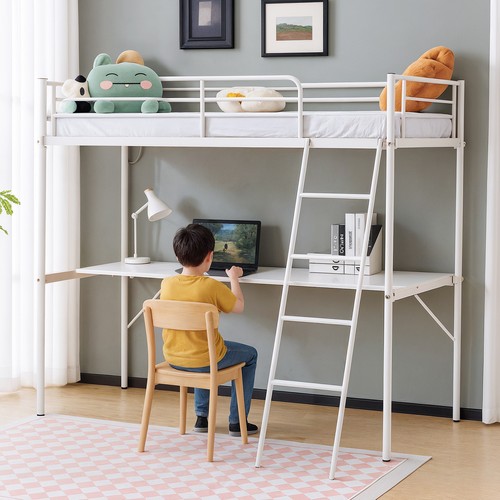 Single solid metal loft - single,